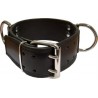 Mister B Slave collar with D rings broad collare in leather pelle per restrizioni﻿