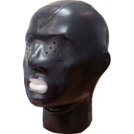 Rubber hood zip & pinhole eyes