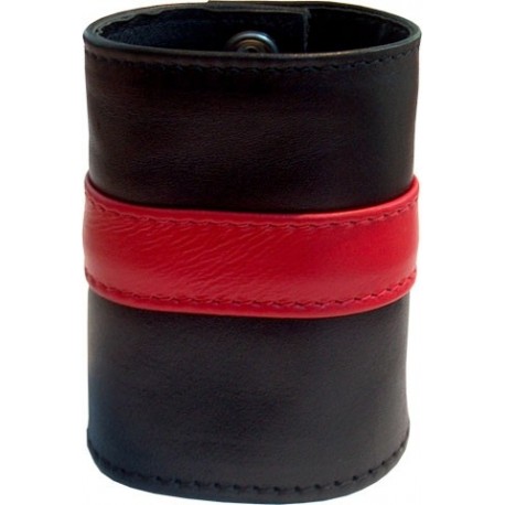 Wristwallet zip red stripe