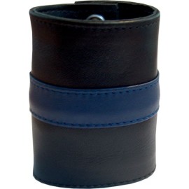 Wristwallet zip blue stripe