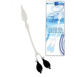 CleanStream - Silicone Anal Catheter With Bulbs speciale bulbo gonfiabile per doccia anale e clistere