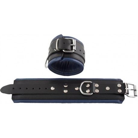 Ankle restraints blue padding