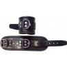 Mister B Leather Wrist Restraints Black coppia di bracciali per polsi leather pelle per restrizioni