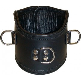 Positioning collar leather