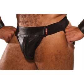COLT Leather Jock Black jockstrap sospensorio in pelle