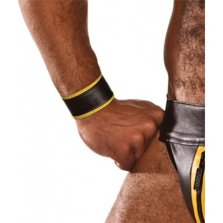 COLT Wristband Black / Yellow bracciale polso regolabile