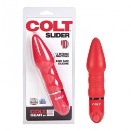 Colt Vibrating Slider Red plug dilatatore anale vibrante silicone rosso﻿