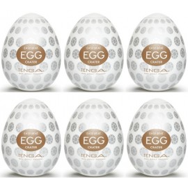 Tenga EGG Crater confezione di 6 uova masturbatori ﻿