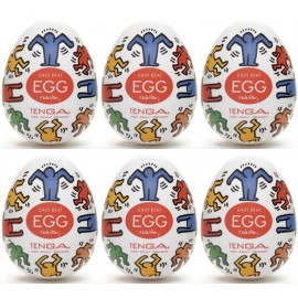 Tenga EGG Keith Haring Dance confezione di 6 uova masturbatori ﻿