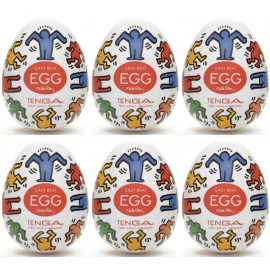 Tenga EGG Keith Haring Dance confezione di 6 uova masturbatori ﻿