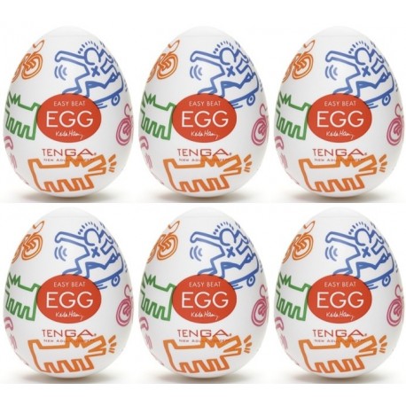 Tenga EGG Party confezione di 6 uova  By Keith Haring masturbatori ﻿