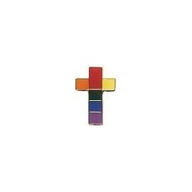 Croce cristiana arcobaleno