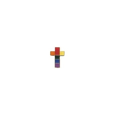 Croce cristiana arcobaleno