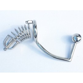Black Label Stainless Steel Butt Plug Large 63 mm. x 38 mm in acciaio inox