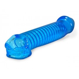 Oxballs Muscle Cock Sheath Blue estensione del pene﻿ in TPR blue trasparente