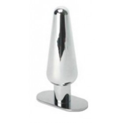 Black Label Stainless Steel Butt Plug Large dilatatore anale in acciaio inox