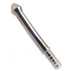 Black Label Stainless Steel Hole Rammer Mega Torch dildo plug anale in acciaio inox