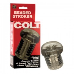 Colt Beaded Stroker masturbatore super stretto e morbido, elastico, con riproduzione della zona anale