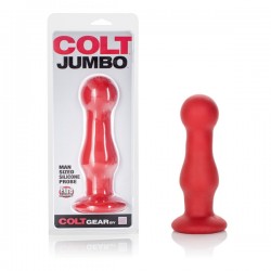 Colt Jumbo Probe Red plug dilatatore anale in silicone resistente con ventosa