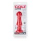 Colt Jumbo Probe Red plug dilatatore anale in silicone resistente con ventosa