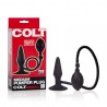 Colt Pumper Plug Medium Black plug dilatatore anale gonfiabile in silicone