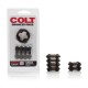 Colt Enhancer Rings Red 1 cockring 1 ball-stretcher morbido elastico più livelli