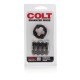 Colt Enhancer Rings Red 1 cockring 1 ball-stretcher morbido elastico più livelli