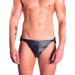 Posing Pouch Jockstrap Laced two belts sospensorio pelle