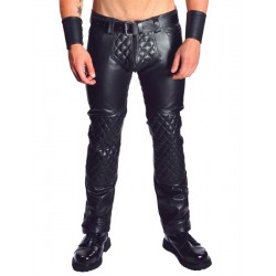 Mister  Jeans Padded pantaloni leather imbottito in pelle