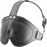 Mister B Deluxe Blindfold With Straps maschera chiusa in pelle