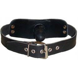 Mister B Strap-On Gag With Dick bavaglio restrizione leather in pelle