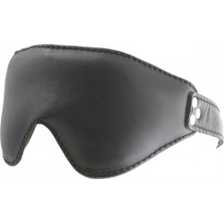 Mister B Padded Blindfold maschera chiusa leather in pelle