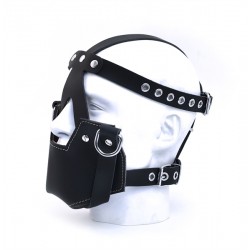 Mister B MuzzleMask Leather maschera gag chiusa pelle