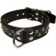 Mister B Slave Collar With Cone Studs collare in leather pelle per restrizioni﻿