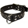 Mister B Slave Collar With Cone Studs collare in leather pelle per restrizioni﻿