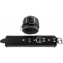 Mister B Ankle restraints grey padding cavigliere leather pelle per restrizioni