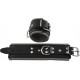 Mister B Wrist Restraints Black With Grey Padding coppia di restrizioni per polsi leather in pelle