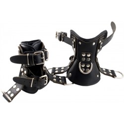 Mister B Premium Ankle Suspension Restraints coppia di restrizioni per caviglie per sospensione leather in pelle