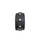 Mister B Wrist Restraints Black With Blue coppia di bracciali per polsi leather pelle per restrizioni