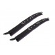 Mister B Wrist Restraints Black With Blue coppia di bracciali per polsi leather pelle per restrizioni