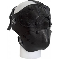 Mister B Mister B Detachable Leather Face Mask maschera multiuso con bende rimovibili