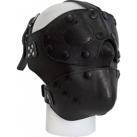 Mister B Mister B Detachable Leather Face Mask maschera multiuso con bende rimovibili
