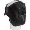 Mister B Detachable Leather Face Mask maschera multiuso in pelle con bende occhi e bocca rimovibili 