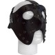 Mister B Mister B Detachable Leather Face Mask maschera multiuso con bende rimovibili