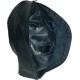 Mister B Leather Double Faced Hood maschera doppio uso chiusa o aperta leather aperta