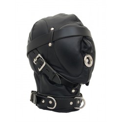 Mister B Heavy Duty Hood maschera complessa pelle leather robusta