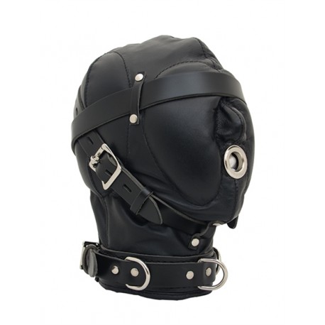 Mister B Heavy Duty Hood maschera complessa pelle leather robusta
