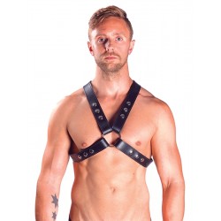 Mister B Top Harness with Snap Studs leather pelle