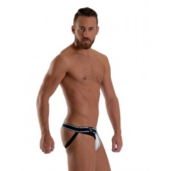 Mister B URBAN Manhattan Jockstrap White Black sospensorio