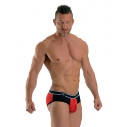 Mister B URBAN Bronx Brief Red Black slip